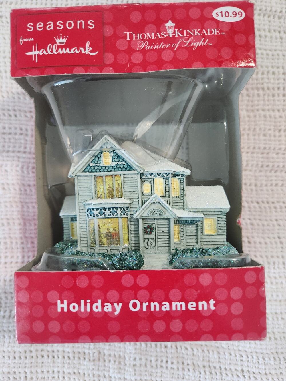 Hallmark Seasons Thomas Kinkade House Ornament NIB Painter of Light